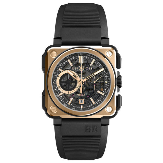 BELL & ROSS Watch Replica BR-X1 SKELETON CHRONOGRAPH ROSE GOLD & CERAMIC BRX1-CE-PG